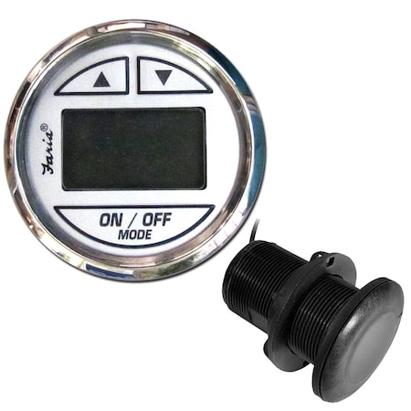 Faria Beede Instruments Faria Chesapeake White SS 2" Depth Sounder w/Thru-Hull Transducer 13894